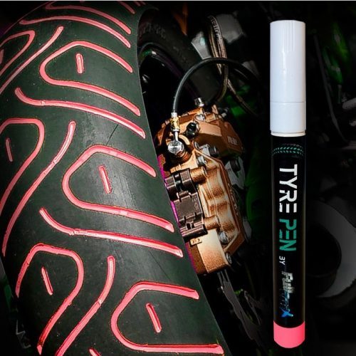 RED Tire Tyre Paint Marker Pen Car Motorcycle Tread Waterproof Fit Triumph